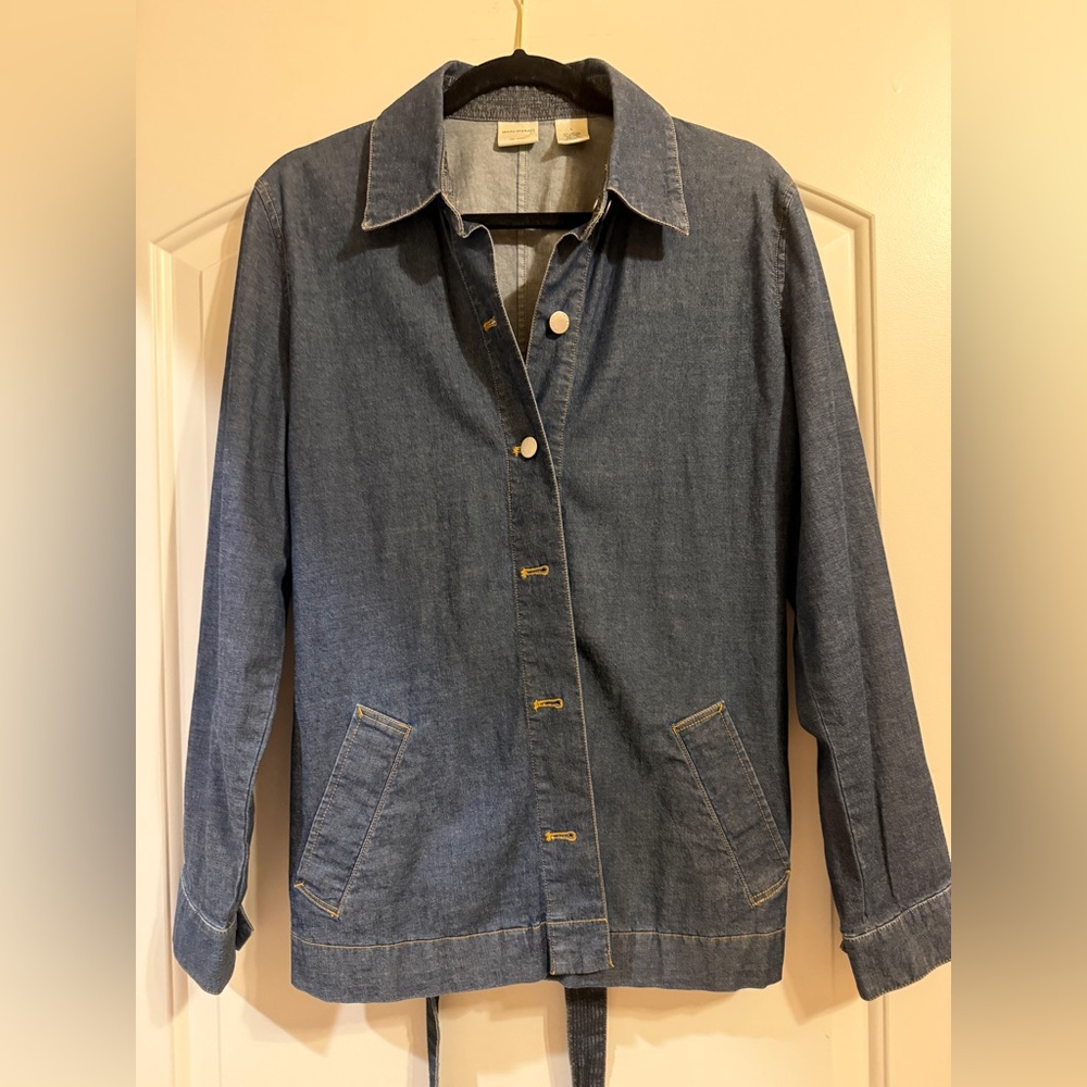 Isaac Mizrahi Medium Blue Denim Jacket